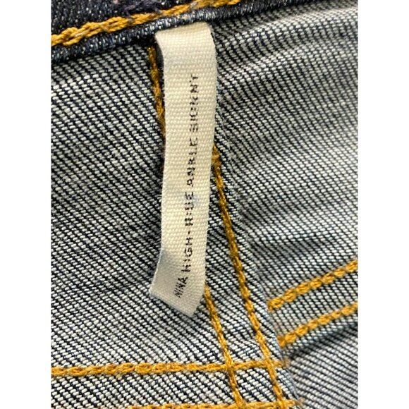 rag & bone Size 26 x 27 Nina High Rise Ankle Skinny Frayed Hem Distressed Knee - Picture 6 of 9